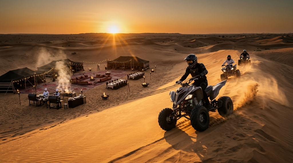 Premium Desert Safari with Quad Biking & BBQ Dinner