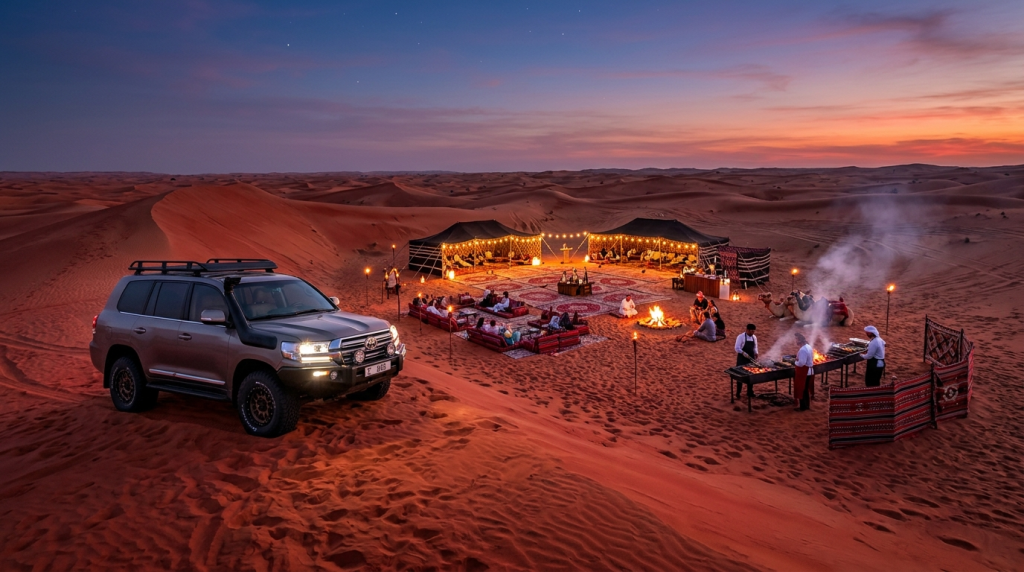 Private Red Dune Safari with 4×4 & BBQ Dinner